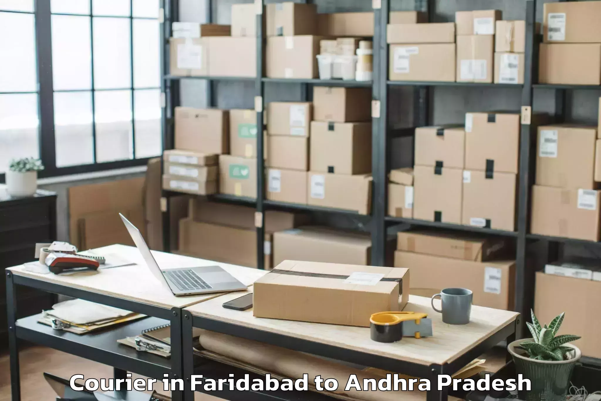 Expert Faridabad to Pendlimarri Courier